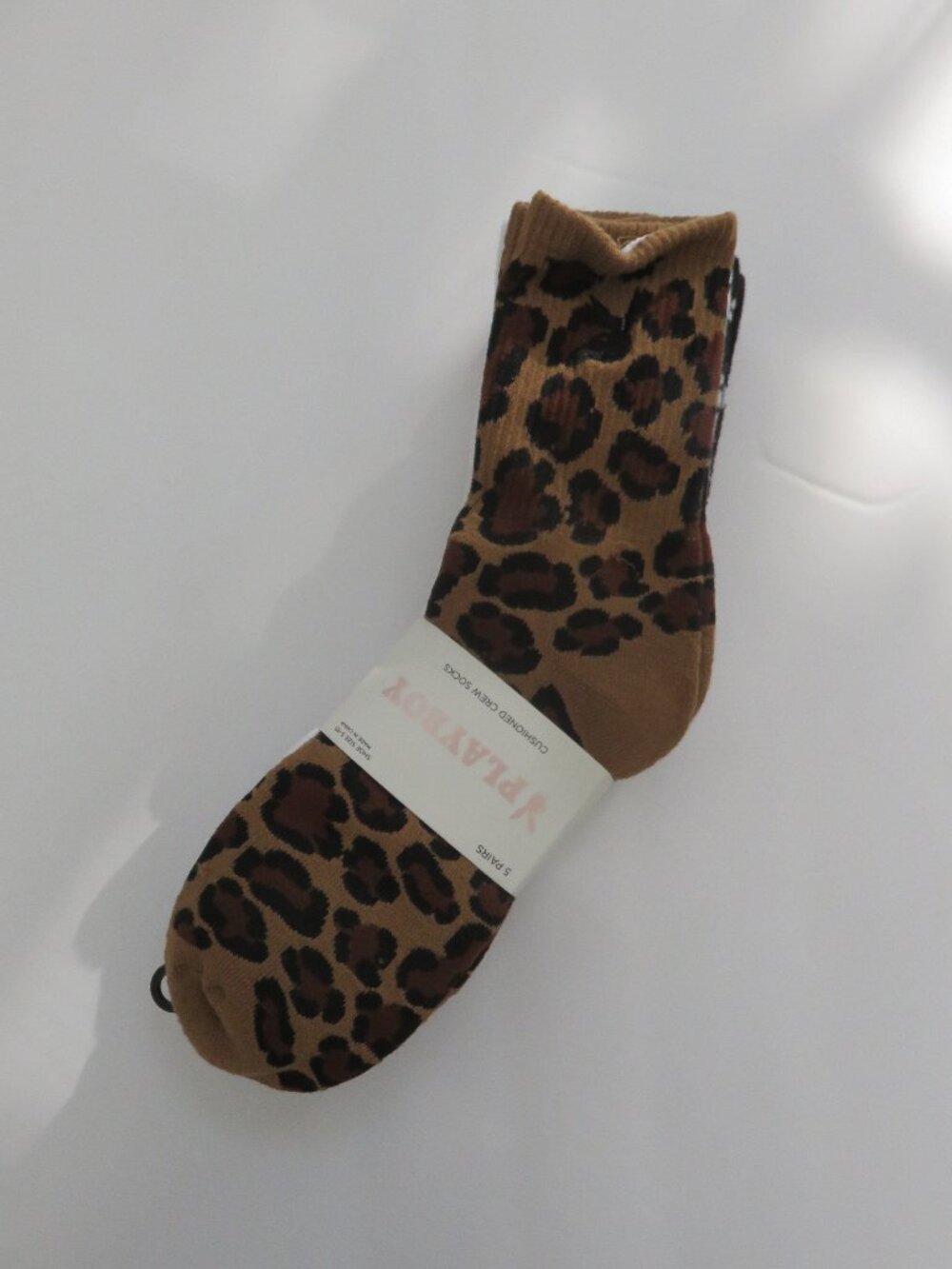 (#142) Playboy Multi-color 5-PK Signature Logo Bunny Cushioned Crew Socks